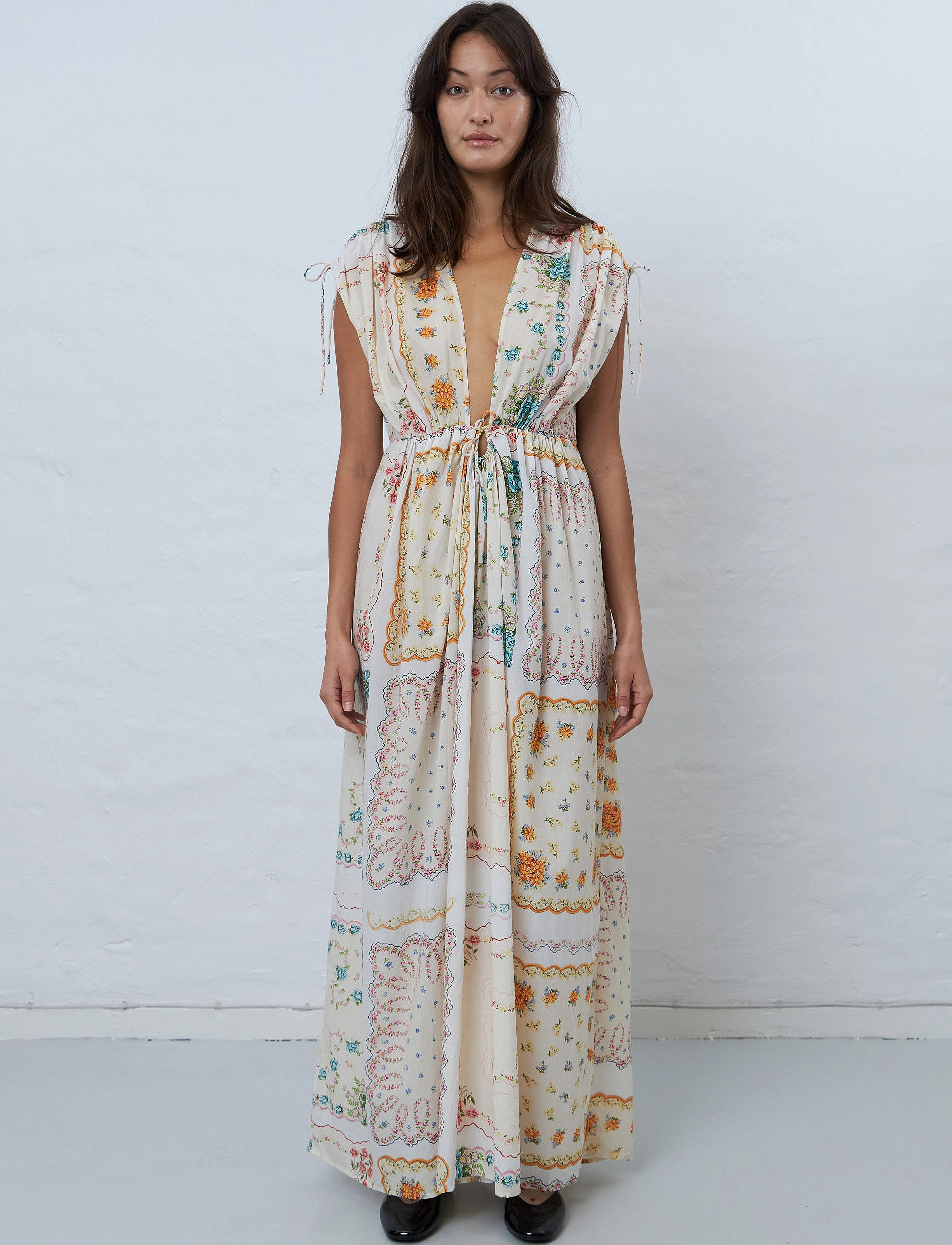 Stella Nova Cotton tissue printed maxi dress - Maxi kjoler - HANDKERCHIEF PRINT / multi