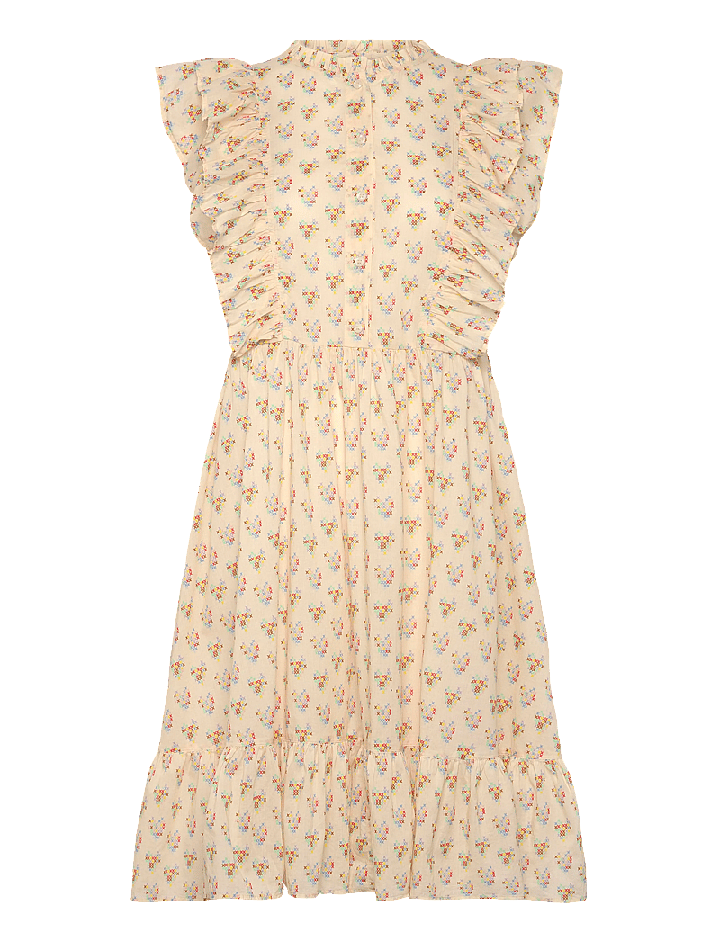 Stella Nova - Delicate Printed Cotton Dress - sommerkjoler - hearts - 1