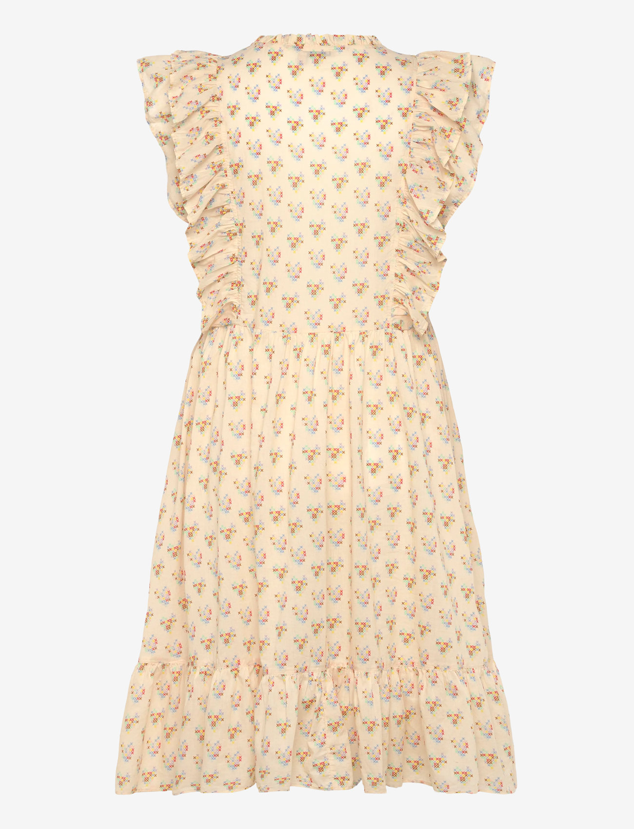 Stella Nova - Delicate Printed Cotton Dress - sommerkjoler - hearts - 2