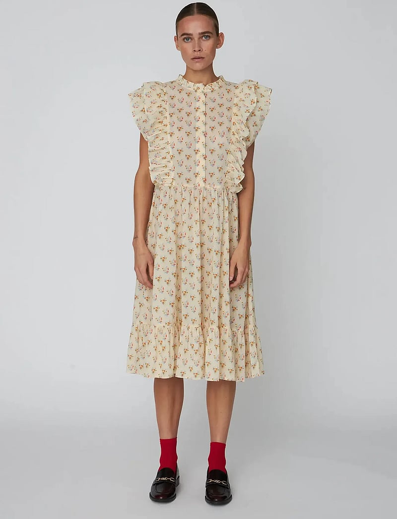 Stella Nova - Delicate Printed Cotton Dress - sommerkjoler - hearts - 0