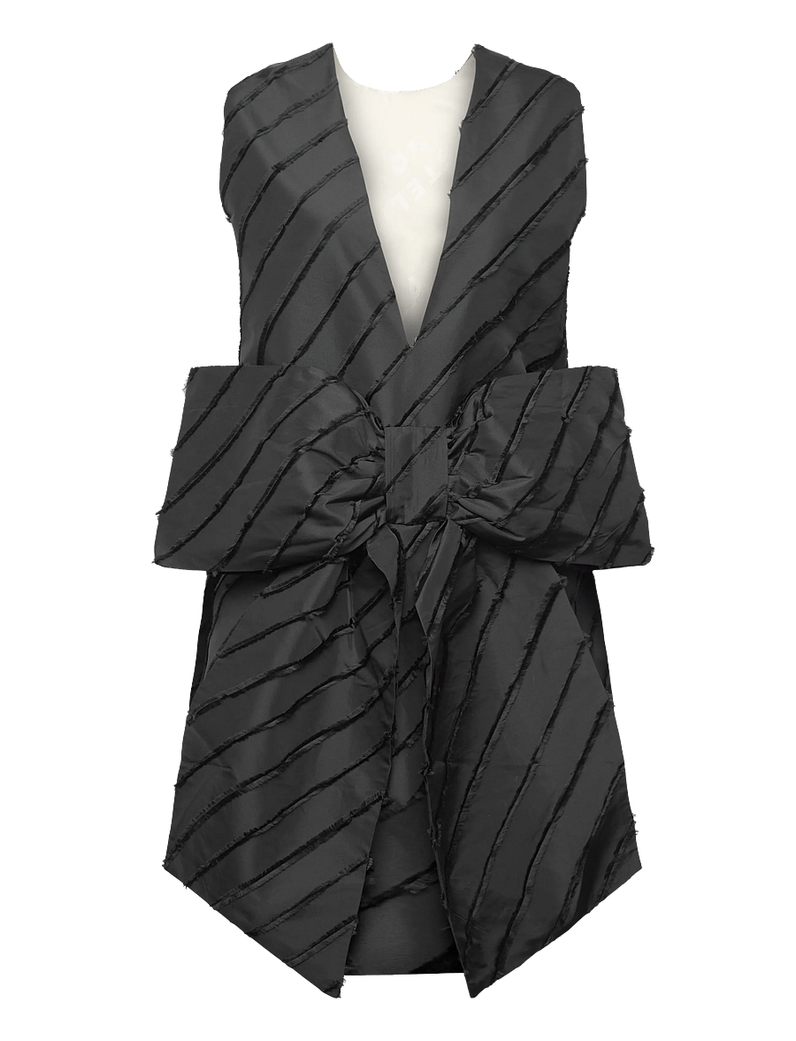 Stella Nova - Mini Dress with Bow Detail - party dresses - black - 1