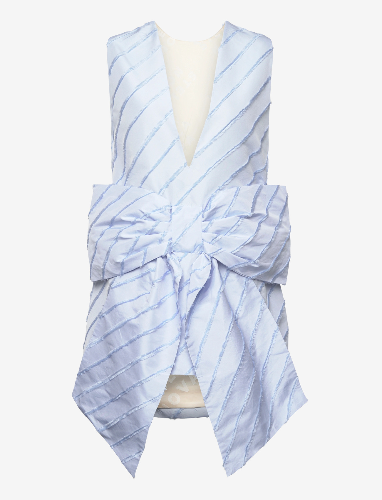 Stella Nova - Mini Dress with Bow Detail - festkjoler - little boy blue - 1