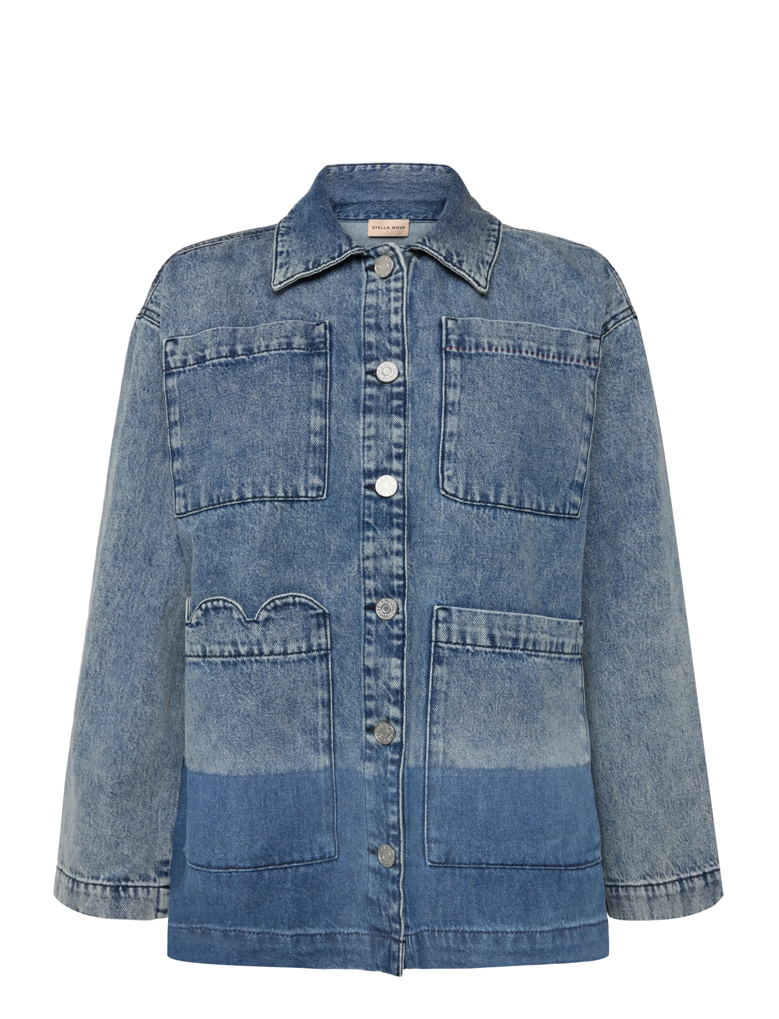 Stella Nova - Dip dye Denim Shirt - teksasärgid - denim blue - 1