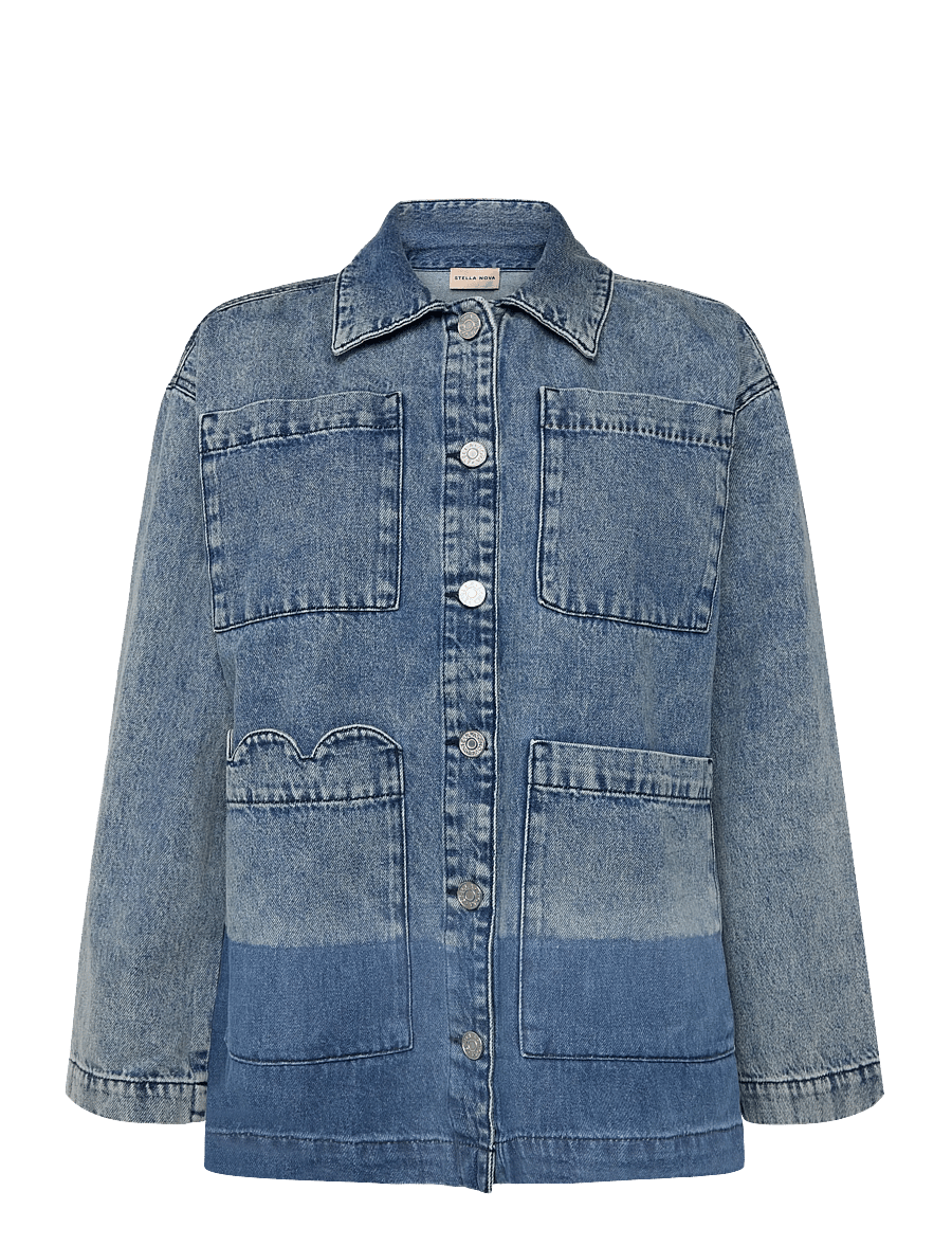 Stella Nova - Dip dye Denim Shirt - teksasärgid - denim blue - 1