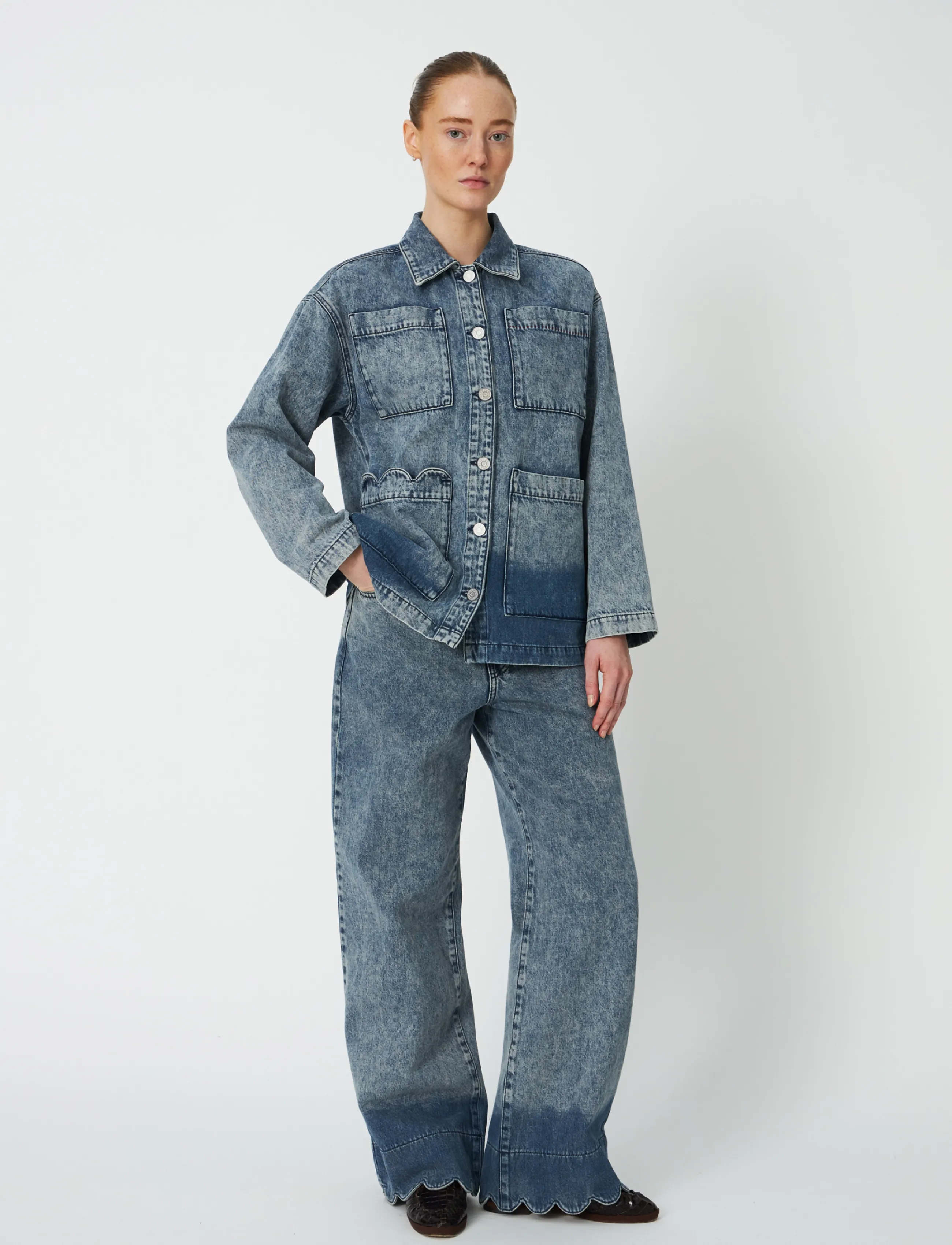 Stella Nova Dip dye Denim Shirt - Teksasärgid - DENIM BLUE / blue
