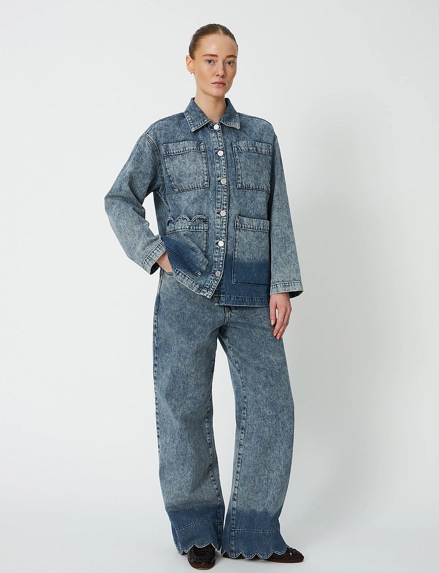 Stella Nova - Dip dye Denim Shirt - teksasärgid - denim blue - 0