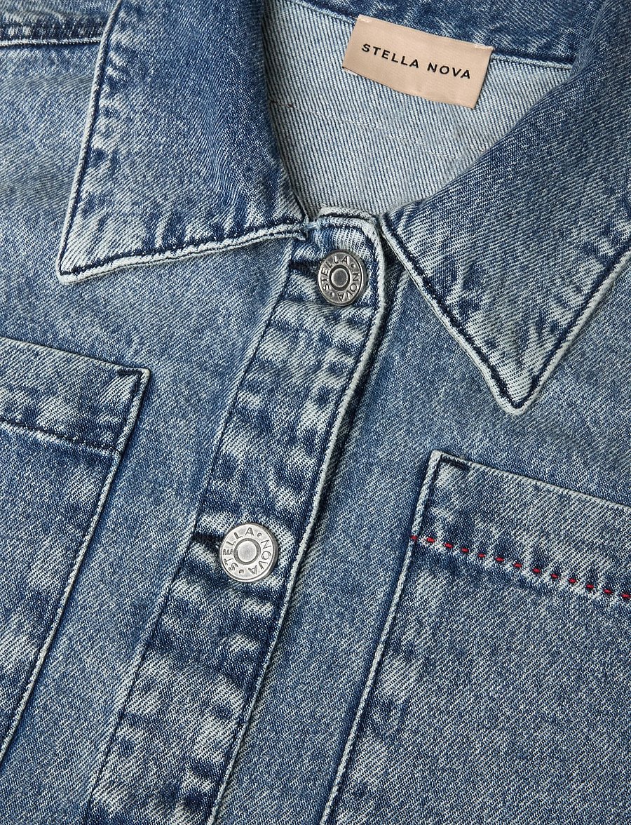 Stella Nova - Dip dye Denim Shirt - teksasärgid - denim blue - 4