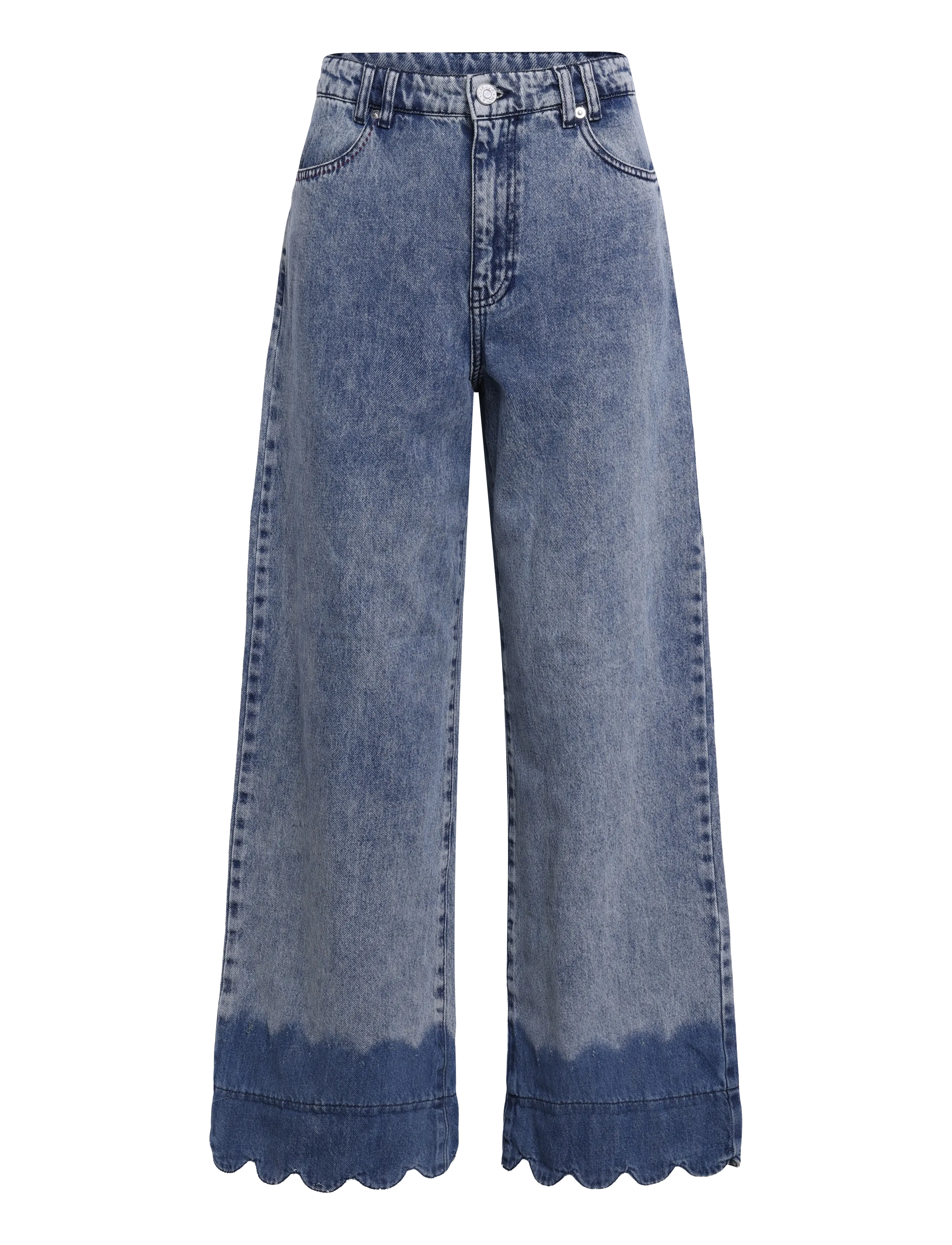 Stella Nova - Scallop Edge Pants - gerade jeans - denim blue - 1