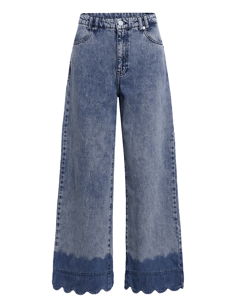 Stella Nova - Scallop Edge Pants - gerade jeans - denim blue - 1