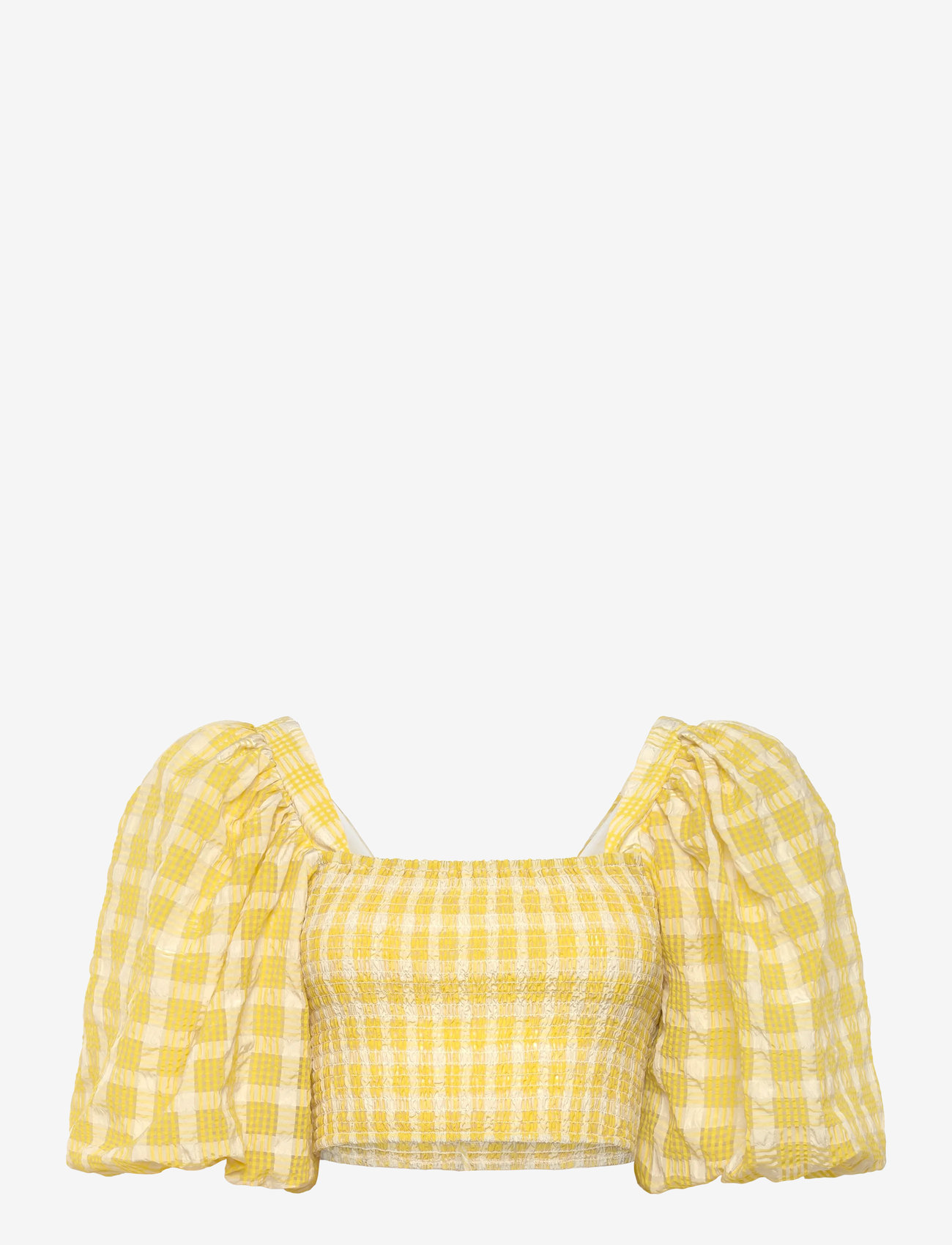 Stella Nova - Delicate Checked Maxi Dress - midikleidid - lovely yellow - 2