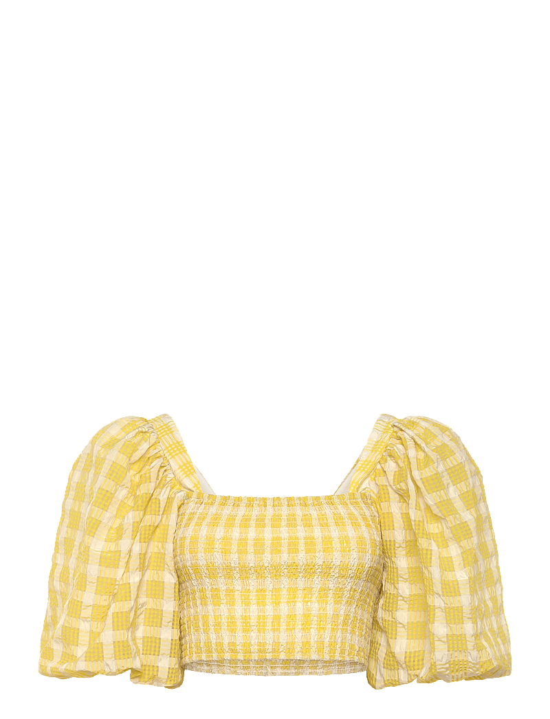 Stella Nova - Delicate Checked Maxi Dress - midikleider - lovely yellow - 3