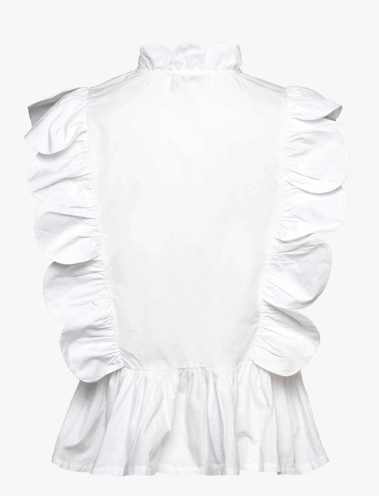 Stella Nova - Embroidery Anglaise top - ermeløse bluser - white - 1