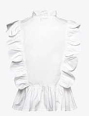 Stella Nova - Embroidery Anglaise top - sleeveless blouses - white - 1