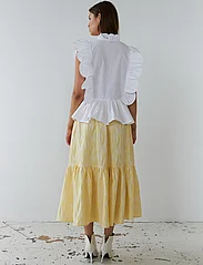 Stella Nova - Embroidery Anglaise top - sleeveless blouses - white - 3
