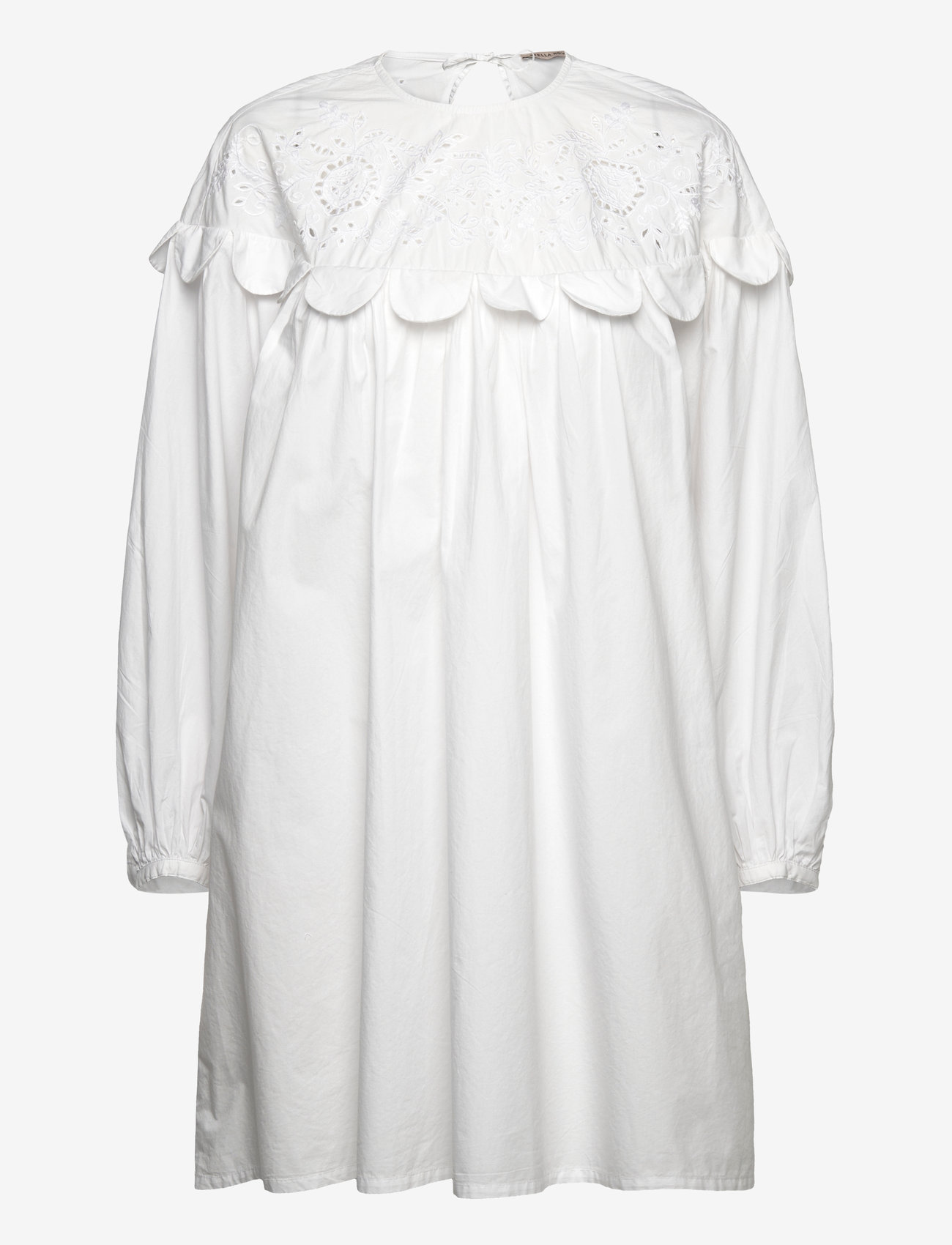 Stella Nova - Embroidery Anglaise mini dress - konfirmation - white - 1