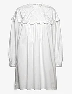 Embroidery Anglaise mini dress - WHITE