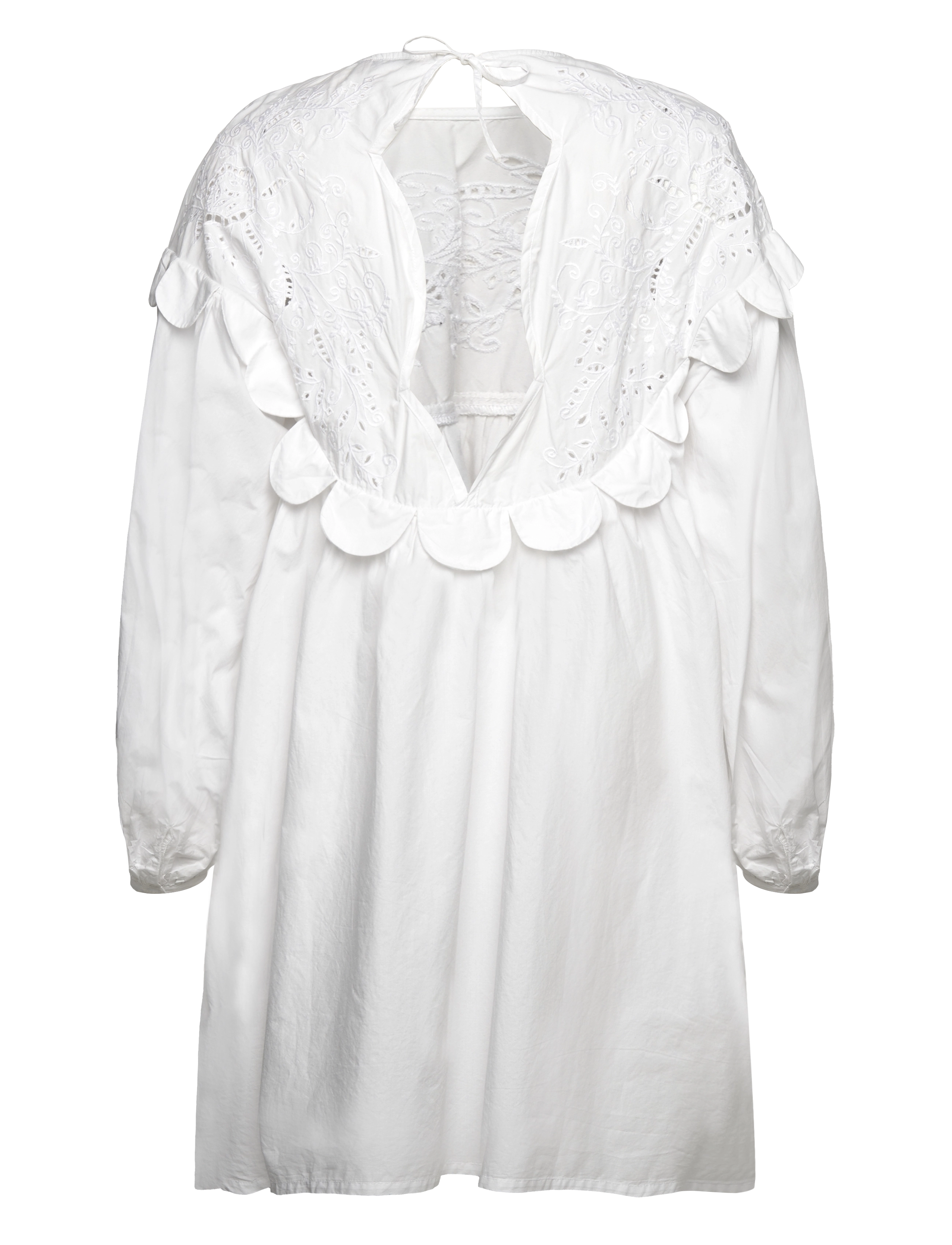 Stella Nova - Embroidery Anglaise mini dress - sommerkjoler - white - 2