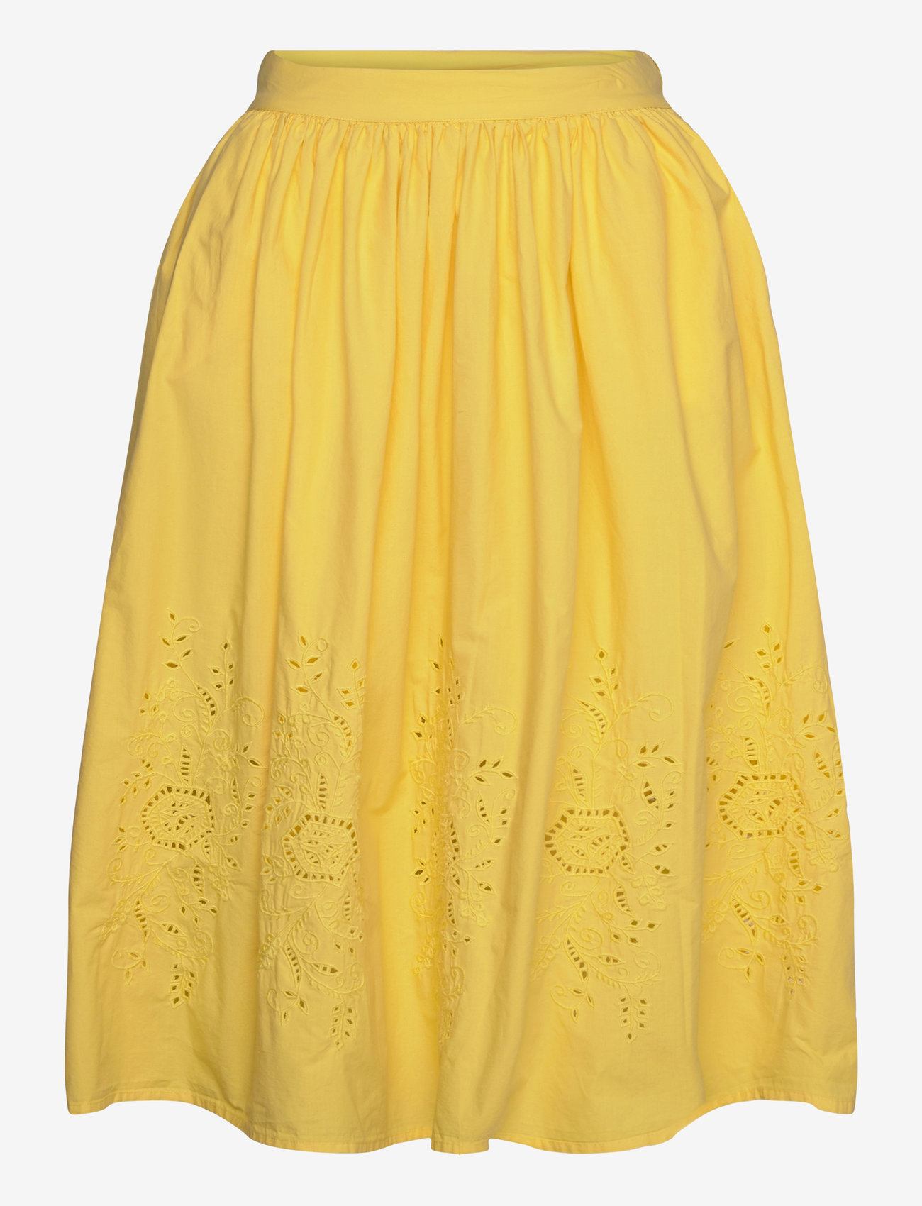 Stella Nova - Embroidery Anglaise midi skirt - white - 0
