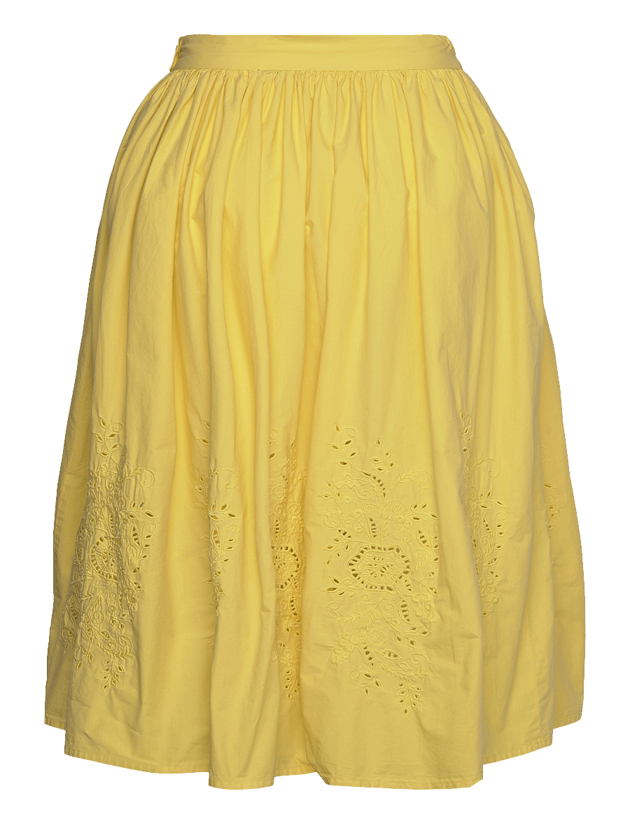 Stella Nova - Embroidery Anglaise midi skirt - white - 1