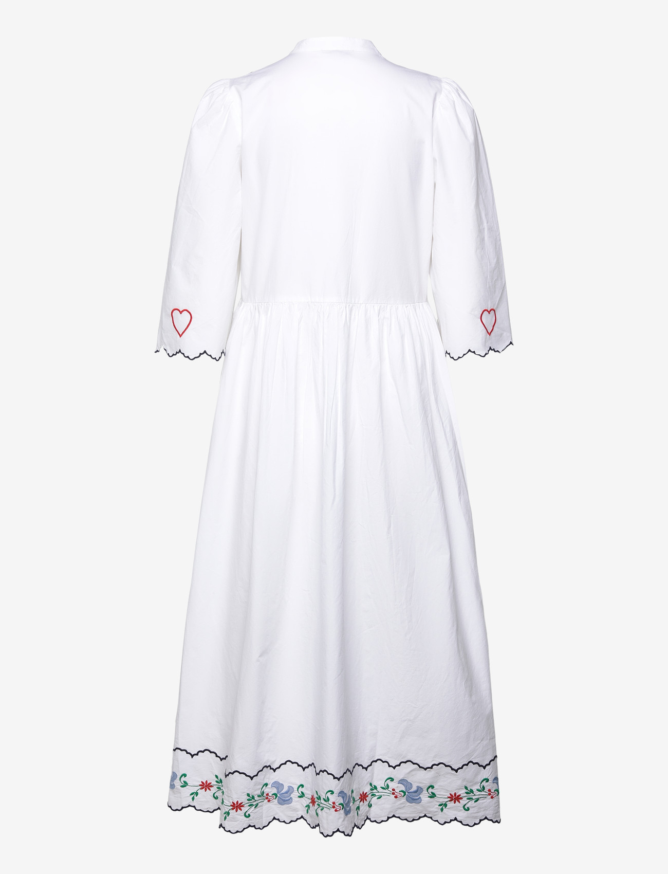 Stella Nova - Coloured Embroidered Loose Dress - konfirmationstøj - off white - 1