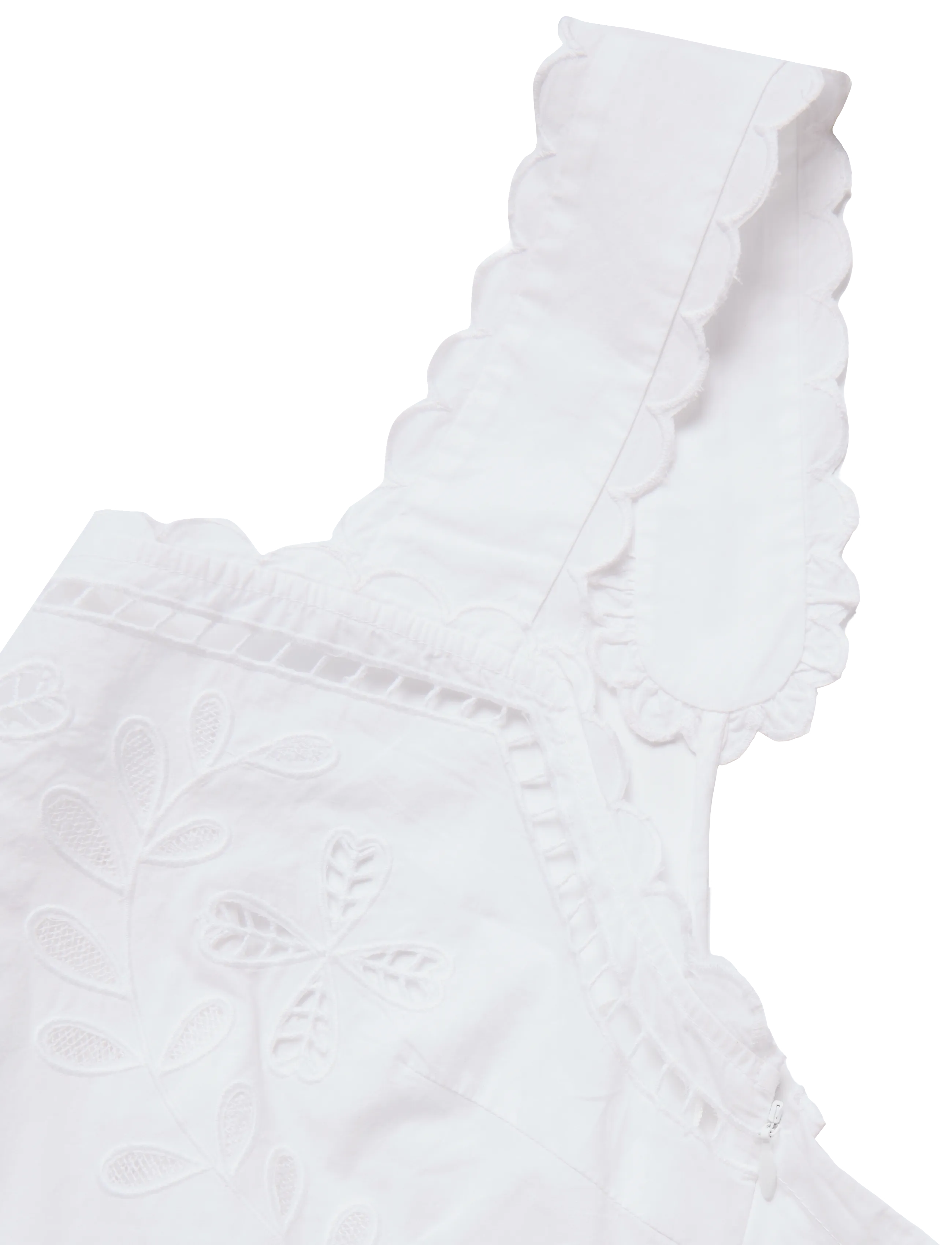 Stella Nova - Embroidery Anglaise Maxi Strap Dres - white - 3