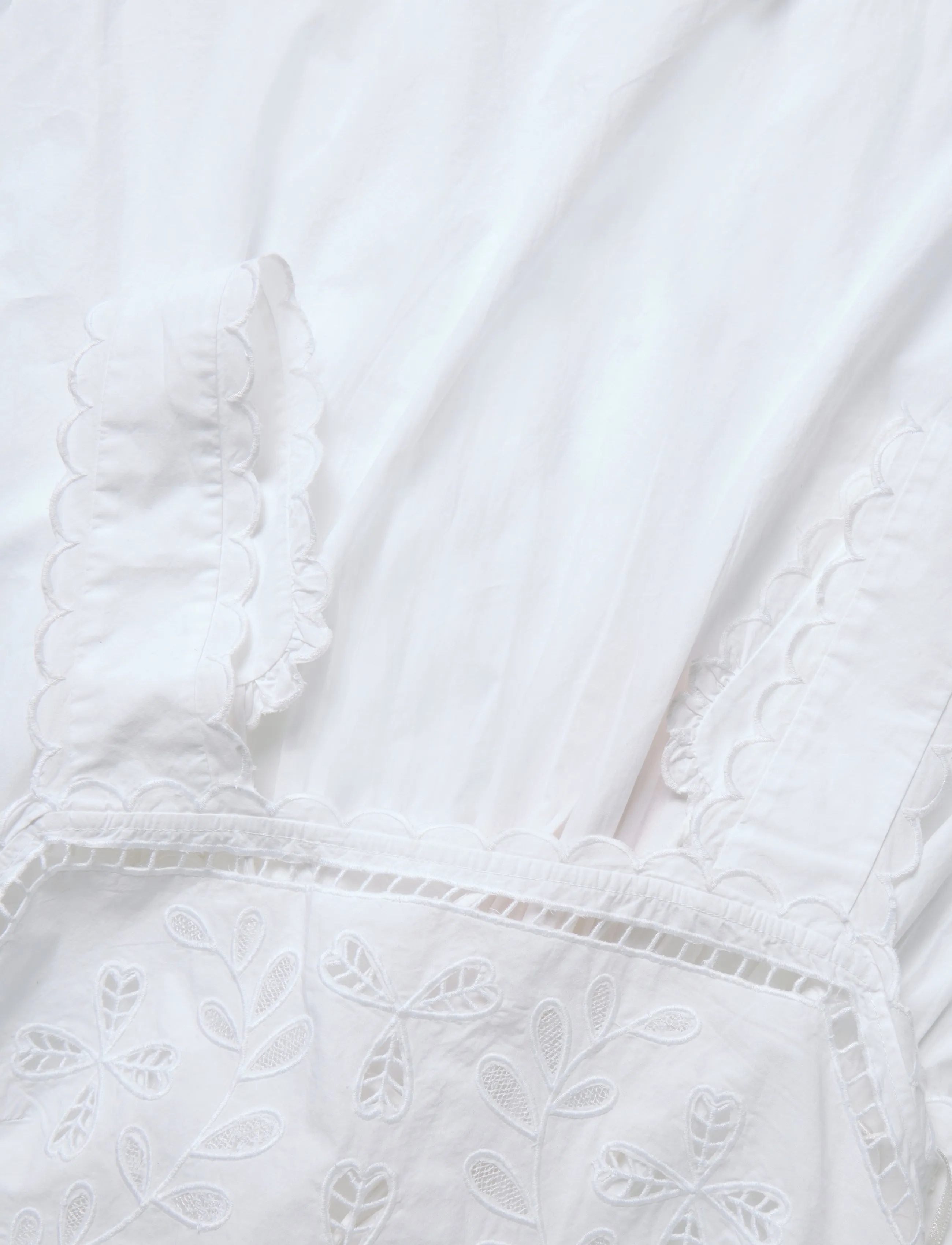 Stella Nova - Embroidery Anglaise Maxi Strap Dres - white - 4