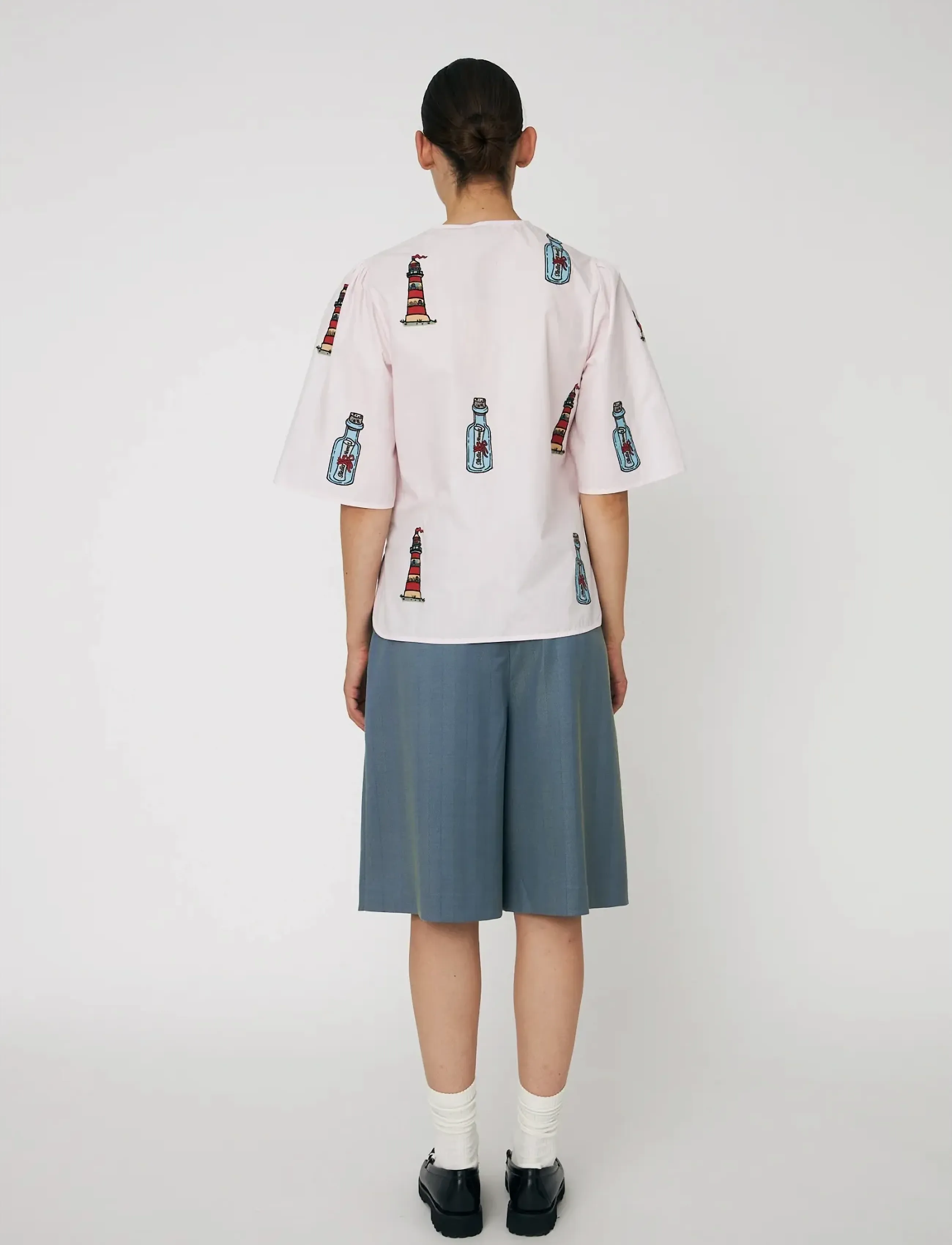 Stella Nova Embroidered Bow Shirt blusar dam – bild 2