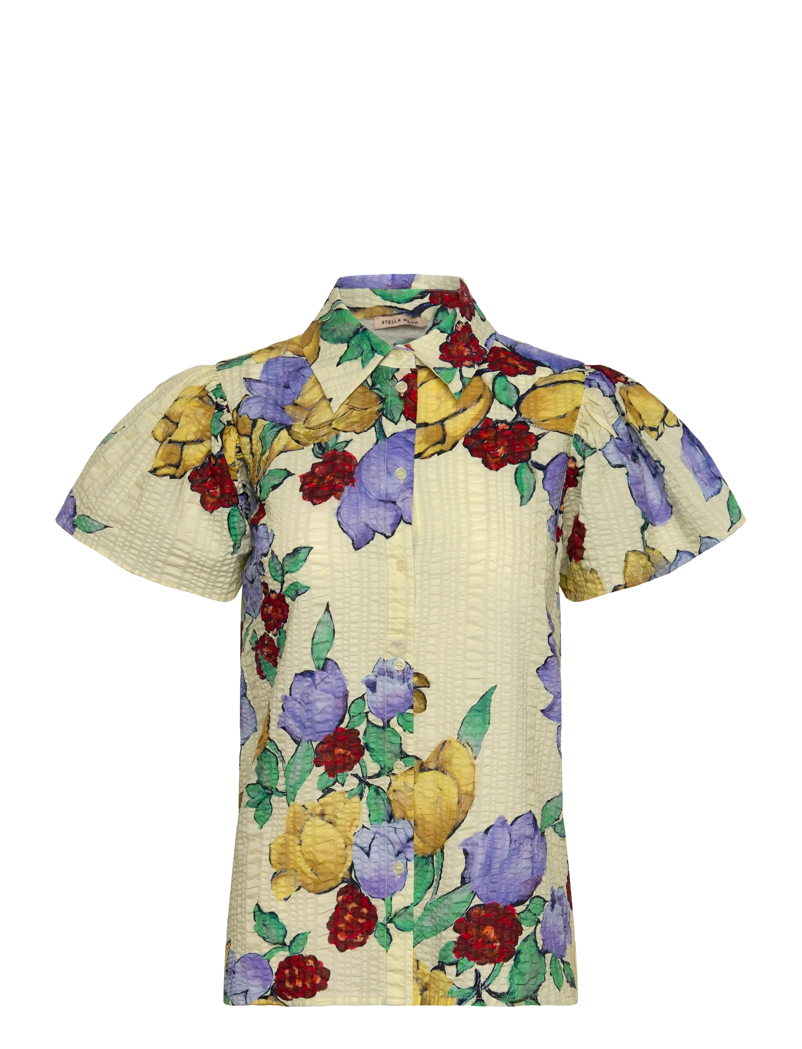 STELLA NOVA Flowered Baumwolle Oberteil WILD FLOWERS - 42 - Damen