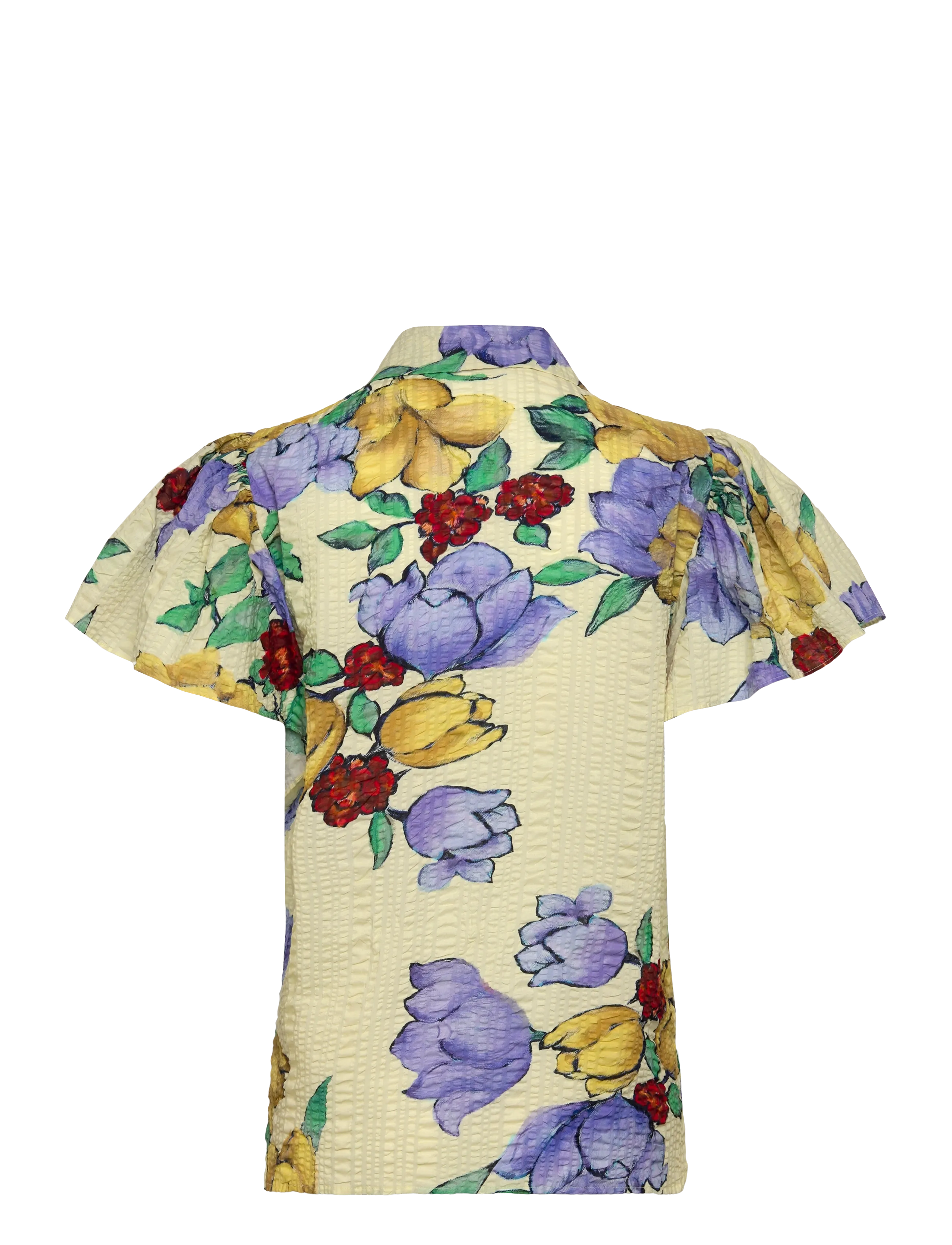 Stella Nova - Flowered Cotton Top - krekli ar īsām piedurknēm - wild flowers - 1