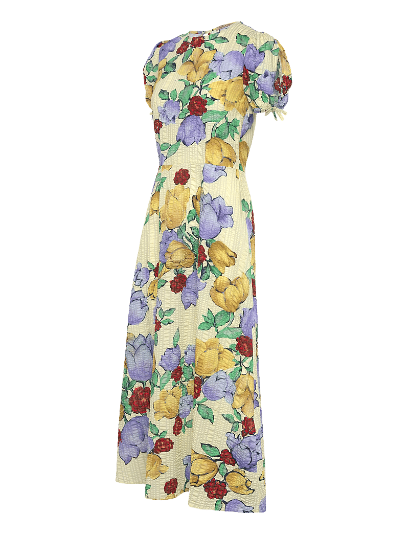 Stella Nova - Flowered Cotton Midi Dress - sommerkleider - wild flowers - 3