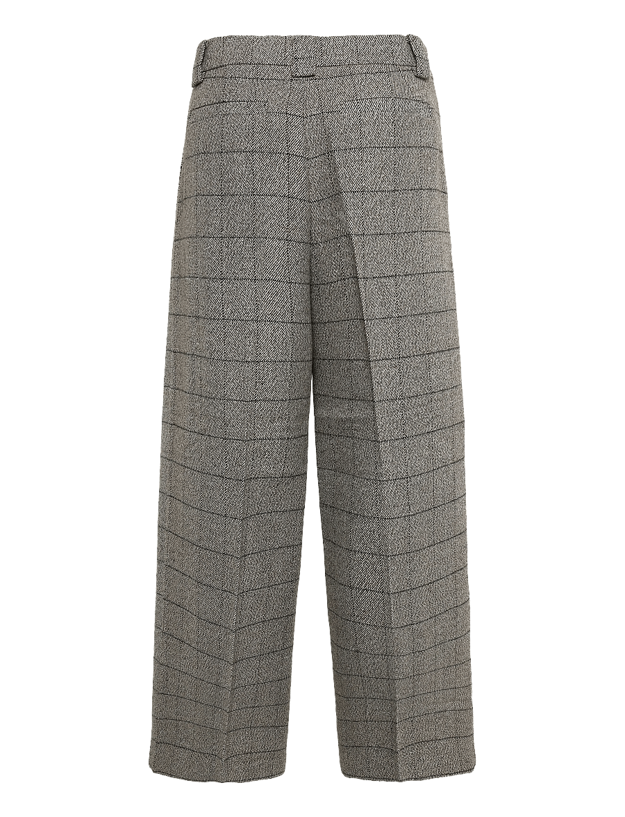 Stella Nova - Oversized Low-Waist Suiting Pants - wide leg trousers - warm grey mÉlange - 2
