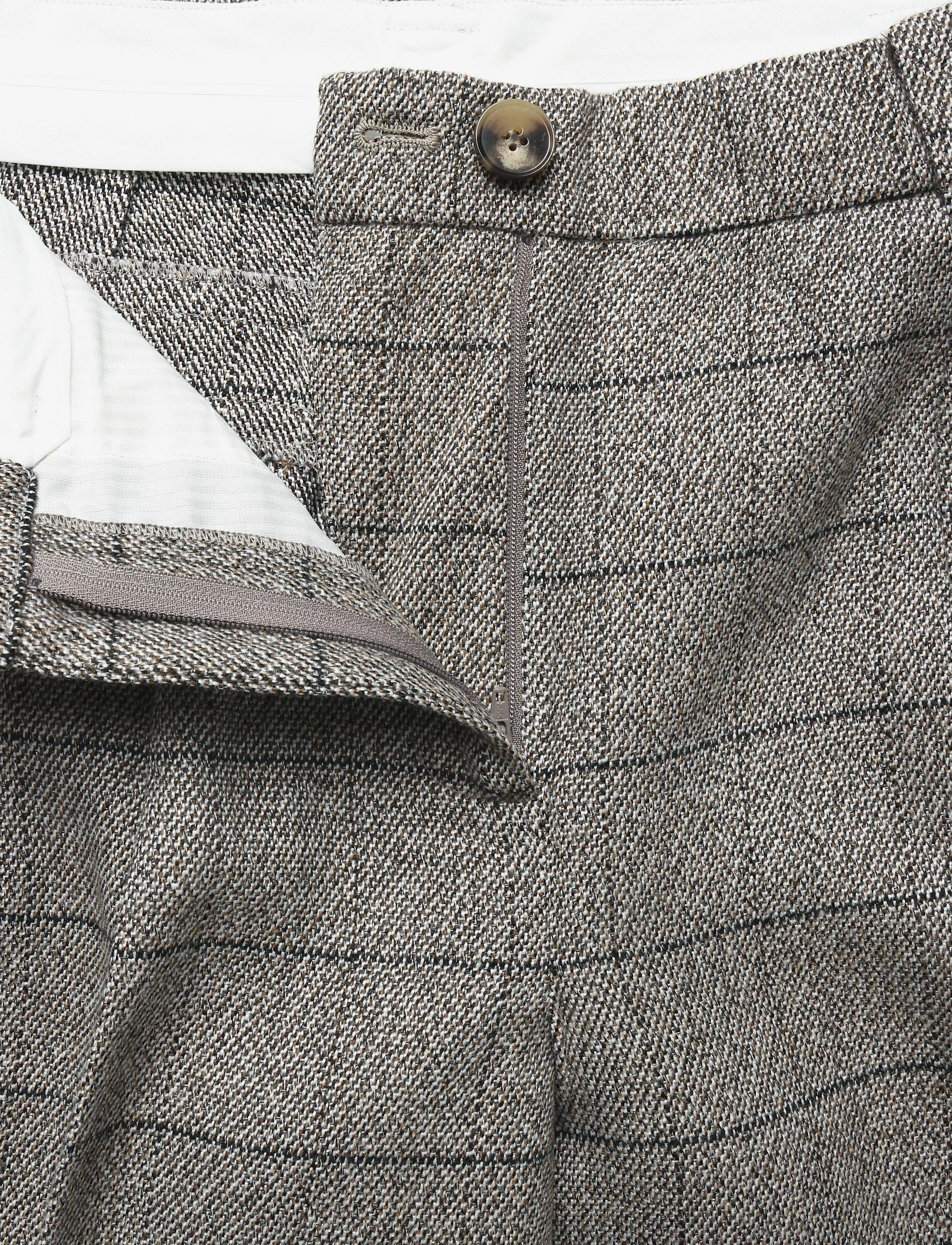 Stella Nova - Oversized Low-Waist Suiting Pants - wide leg trousers - warm grey mÉlange - 5