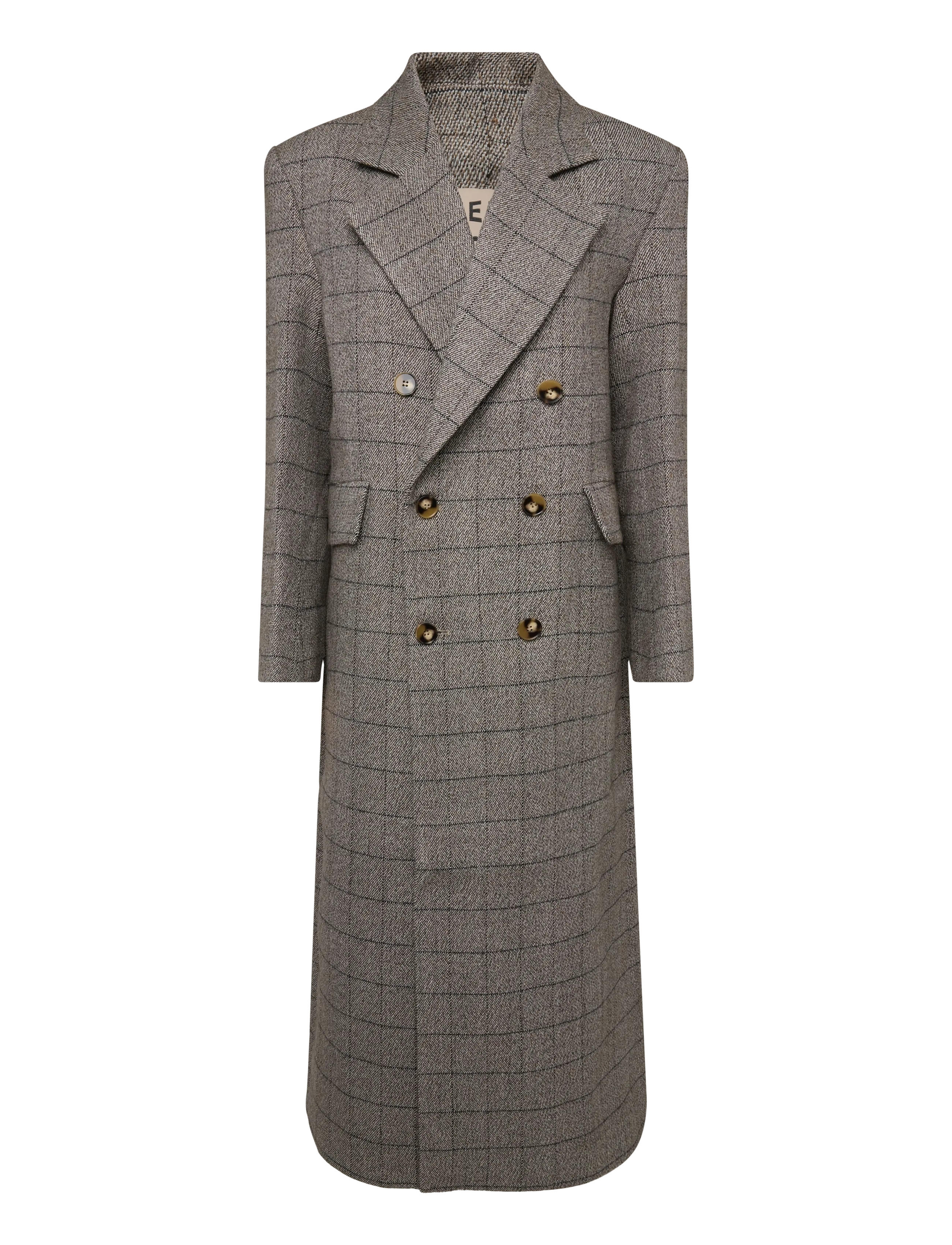 Stella Nova - Masculine Oversized Coat - warm grey mÉlange - 1
