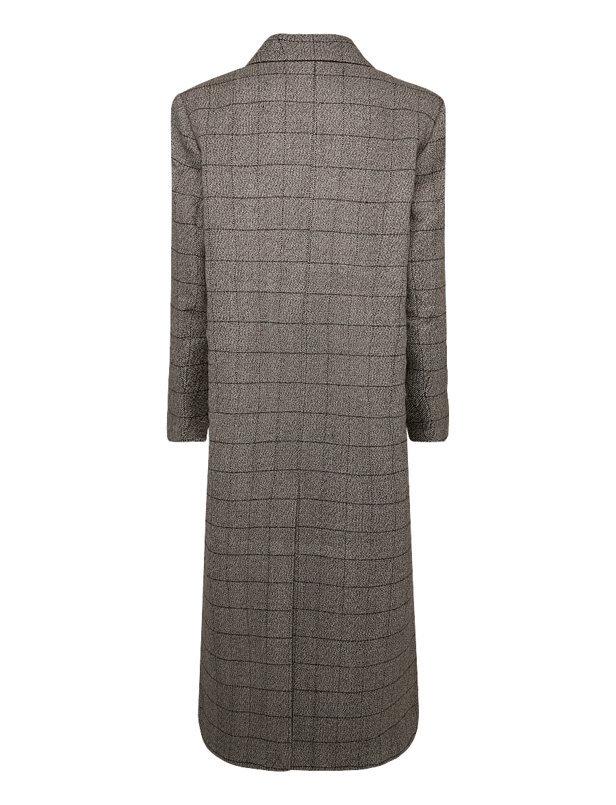 Stella Nova - Masculine Oversized Coat - warm grey mÉlange - 2