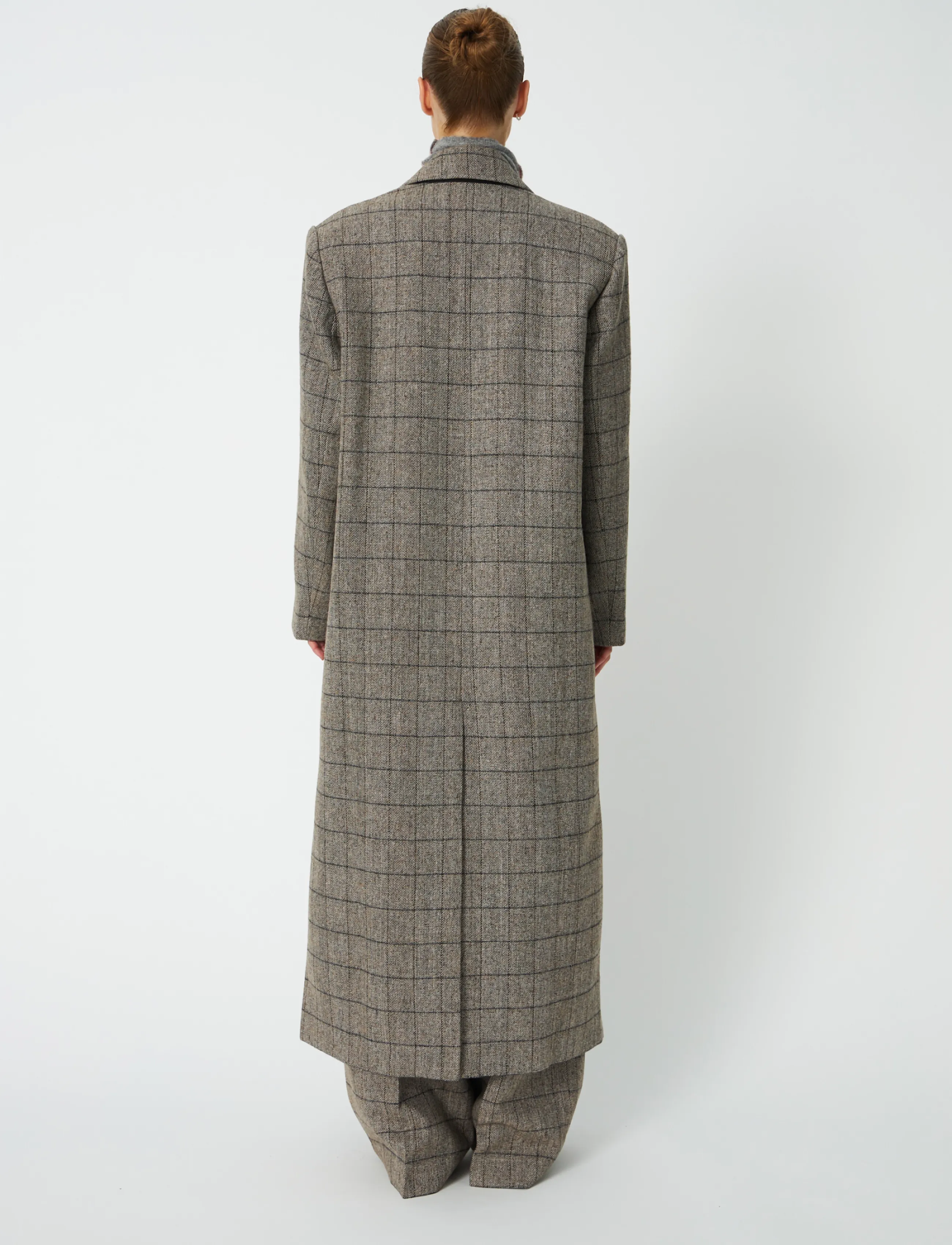 Stella Nova - Masculine Oversized Coat - warm grey mÉlange - 3