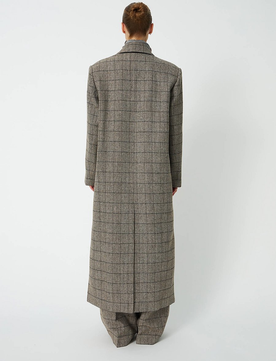 Stella Nova - Masculine Oversized Coat - warm grey mÉlange - 3