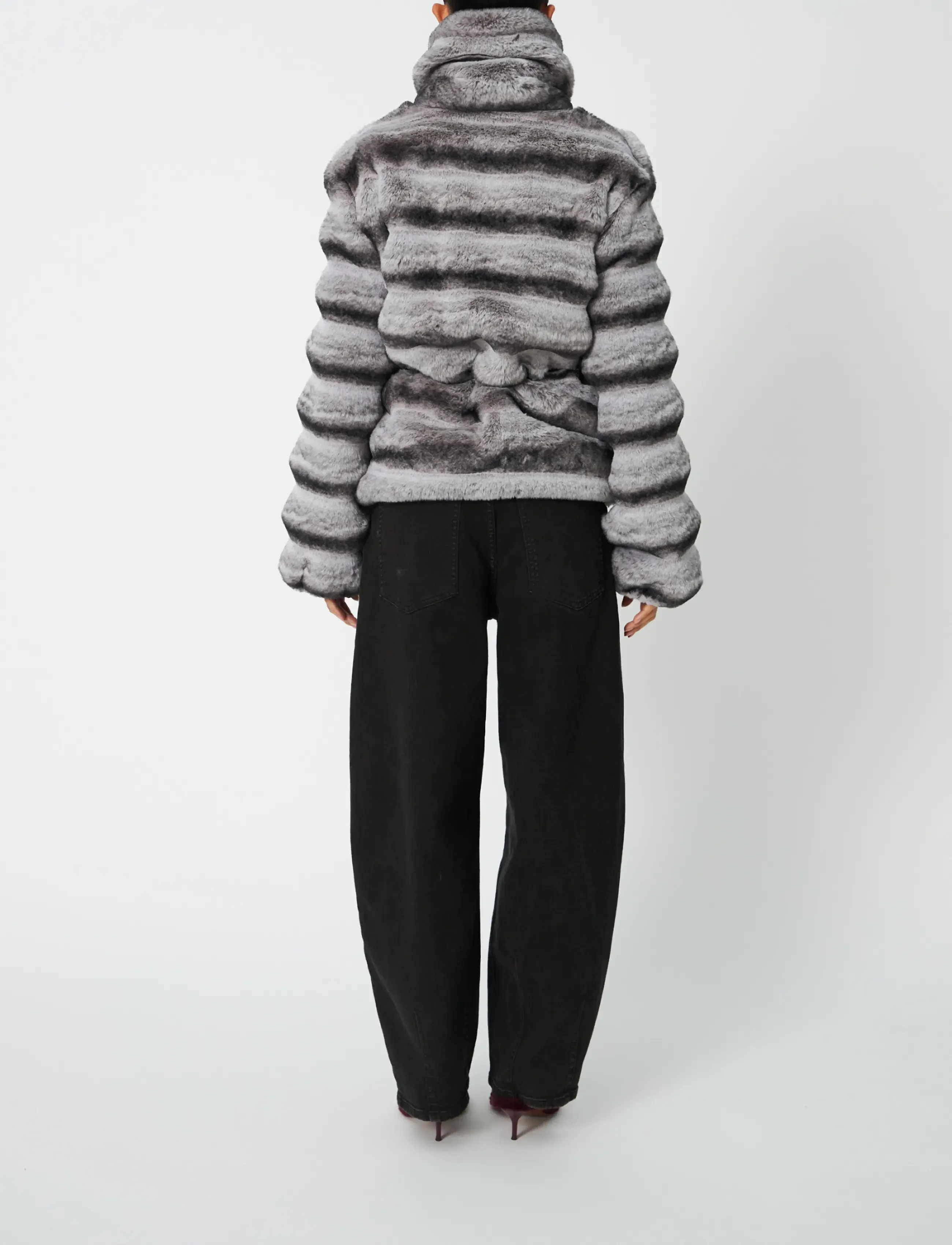 Stella Nova Faux Fur Jacket - Stella Nova - FALL GREY / grey