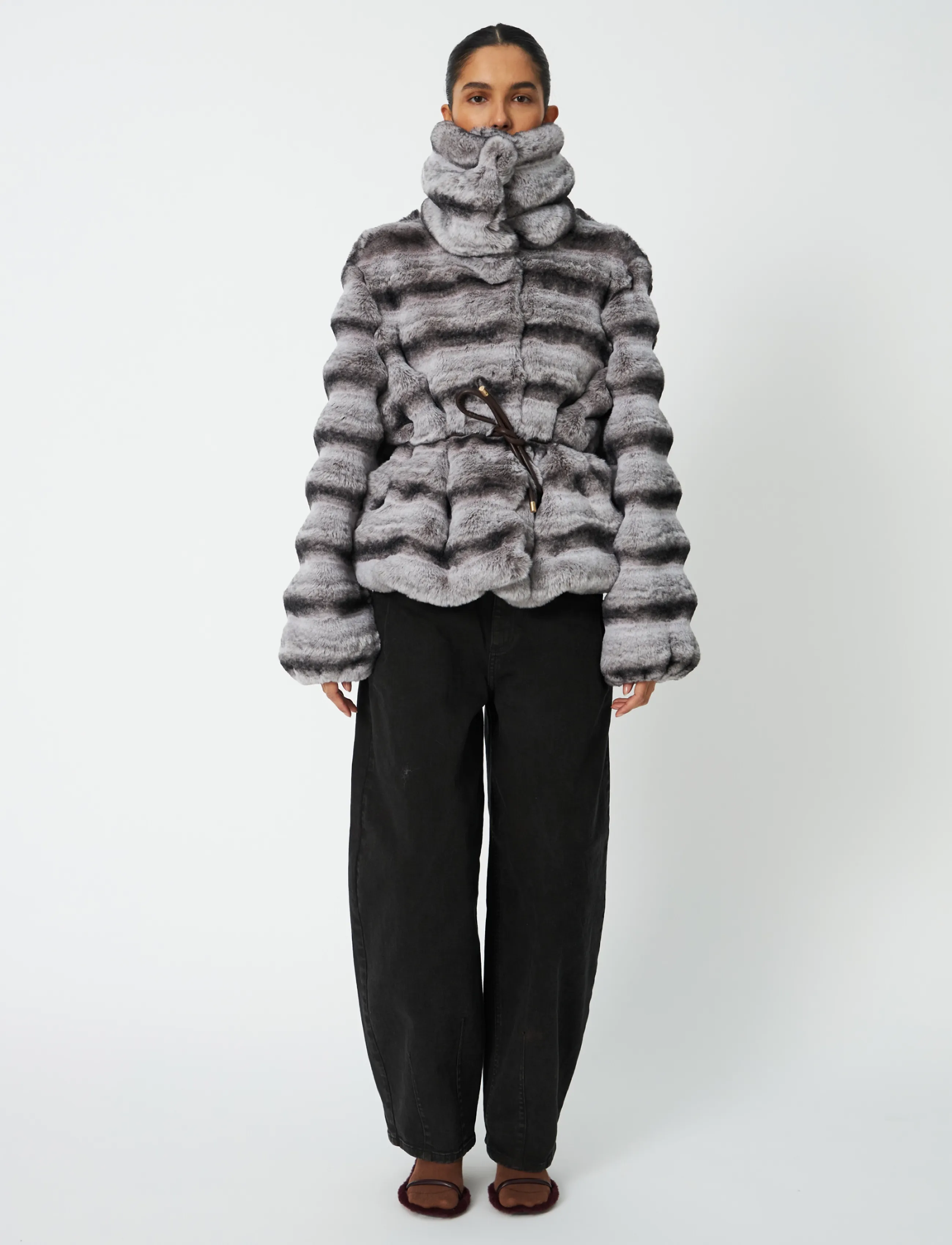 Stella Nova - Faux Fur Jacket - kunstpelz - fall grey - 3
