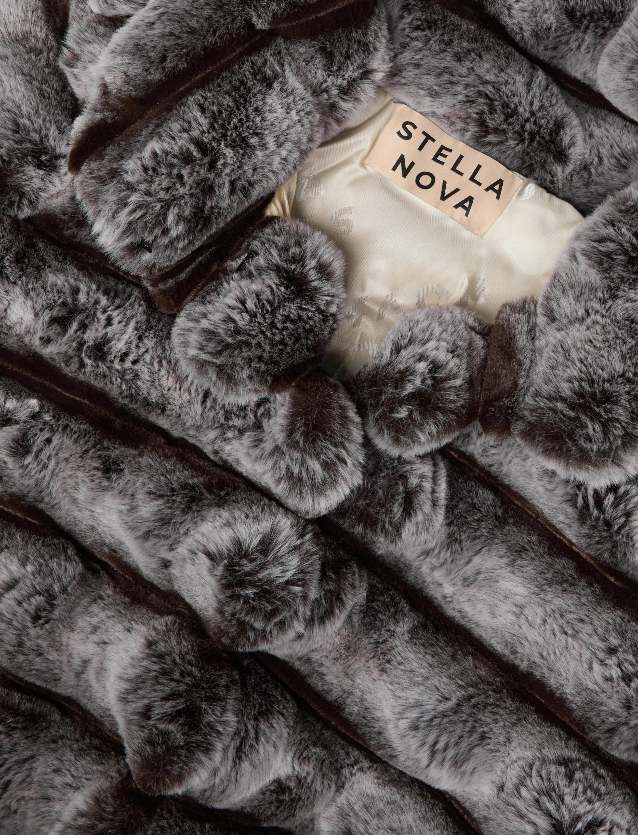 Stella Nova - Faux Fur Jacket - kunstpelz - fall grey - 4