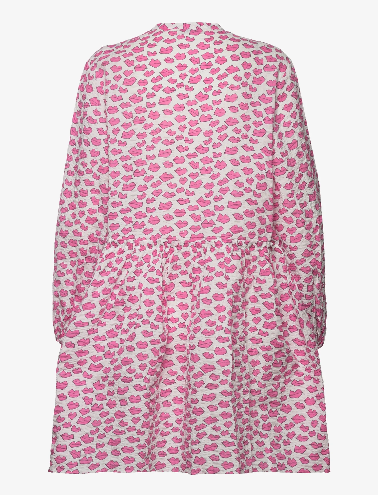 Stella Nova - Line Joe - shirt dresses - white w. pink kiss - 1