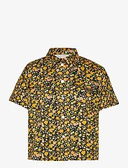 Stella Nova - Helga - short-sleeved shirts - black multicolour flowers - 0