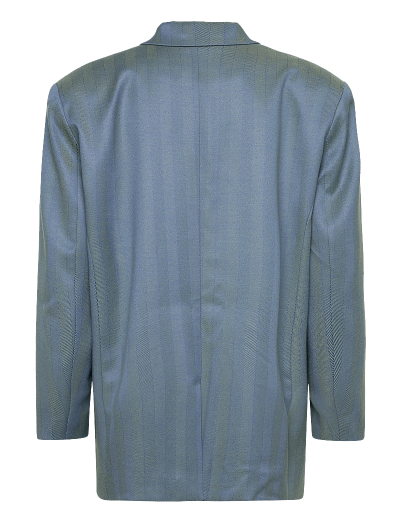 Stella Nova - Herringbone Blazer - Ühes joones nööpidega bleiserid - 218 aqua green - 2