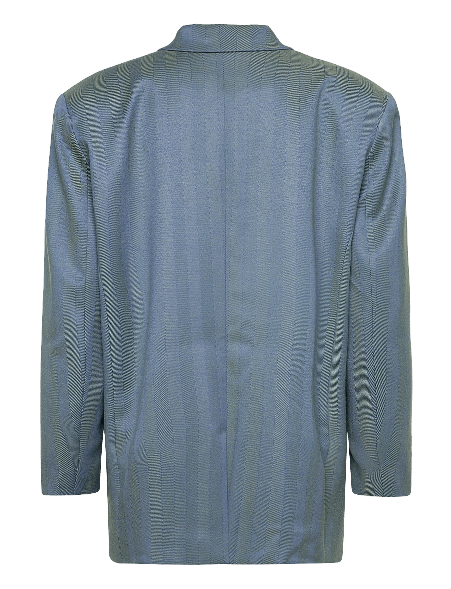 Stella Nova - Herringbone Blazer - Ühes joones nööpidega bleiserid - 218 aqua green - 2