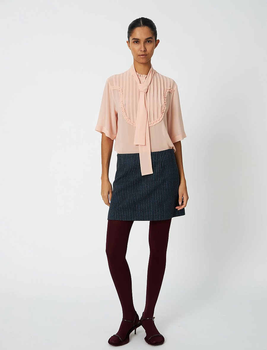 Stella Nova - Checked Micro Skirt - kurze röcke - blue checks - 0