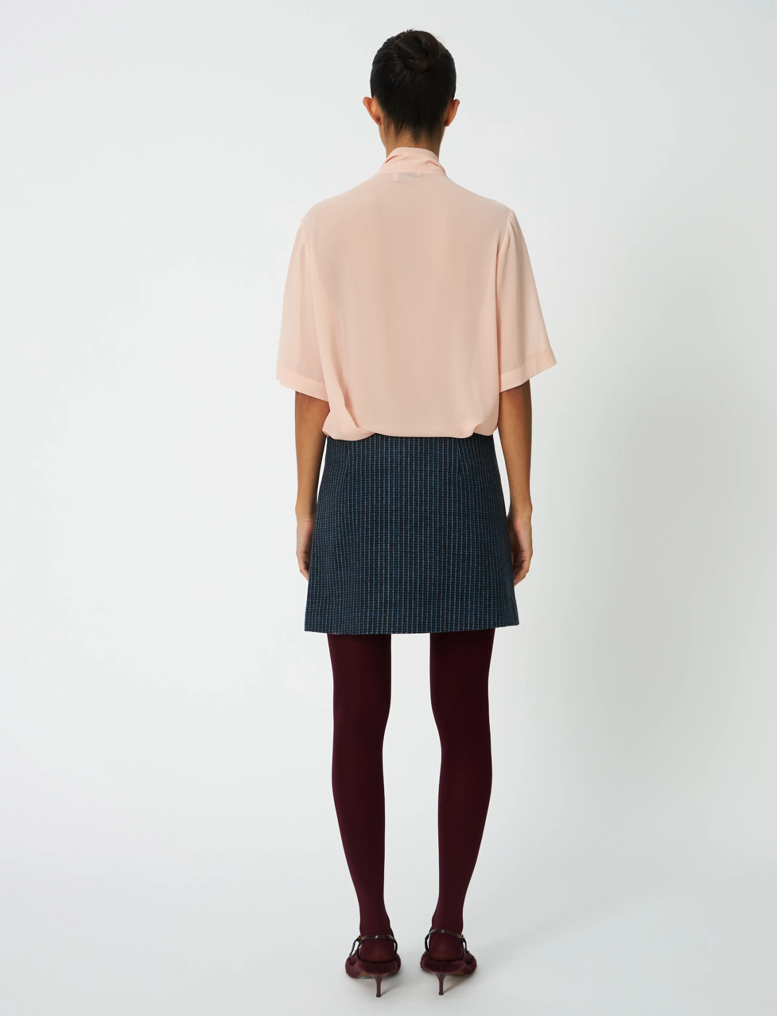 Stella Nova - Checked Micro Skirt - kurze röcke - blue checks - 3
