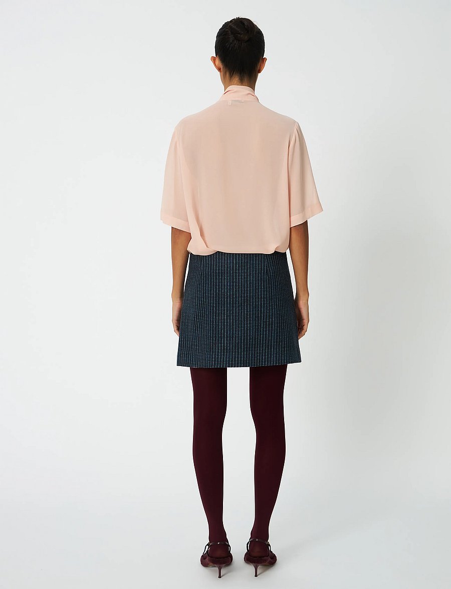 Stella Nova - Checked Micro Skirt - kurze röcke - blue checks - 3