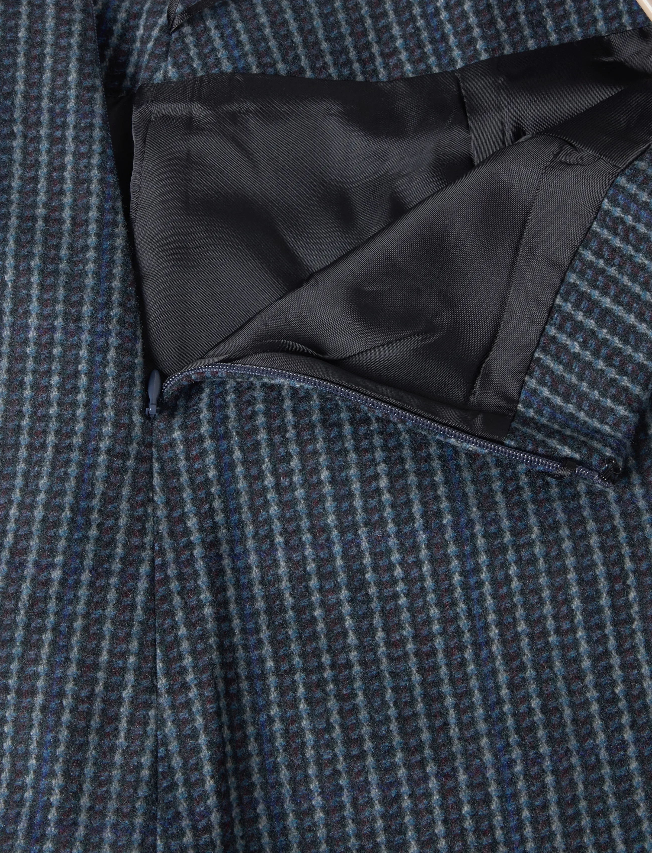 Stella Nova - Checked Micro Skirt - kurze röcke - blue checks - 4