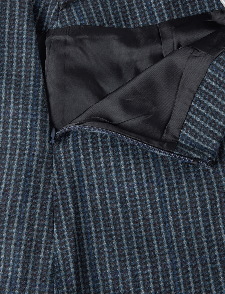 Stella Nova - Checked Micro Skirt - kurze röcke - blue checks - 4