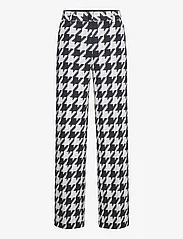 Stella Nova - Houndtooth suiting pants - bikses ar taisnām starām - navy /creme - 0