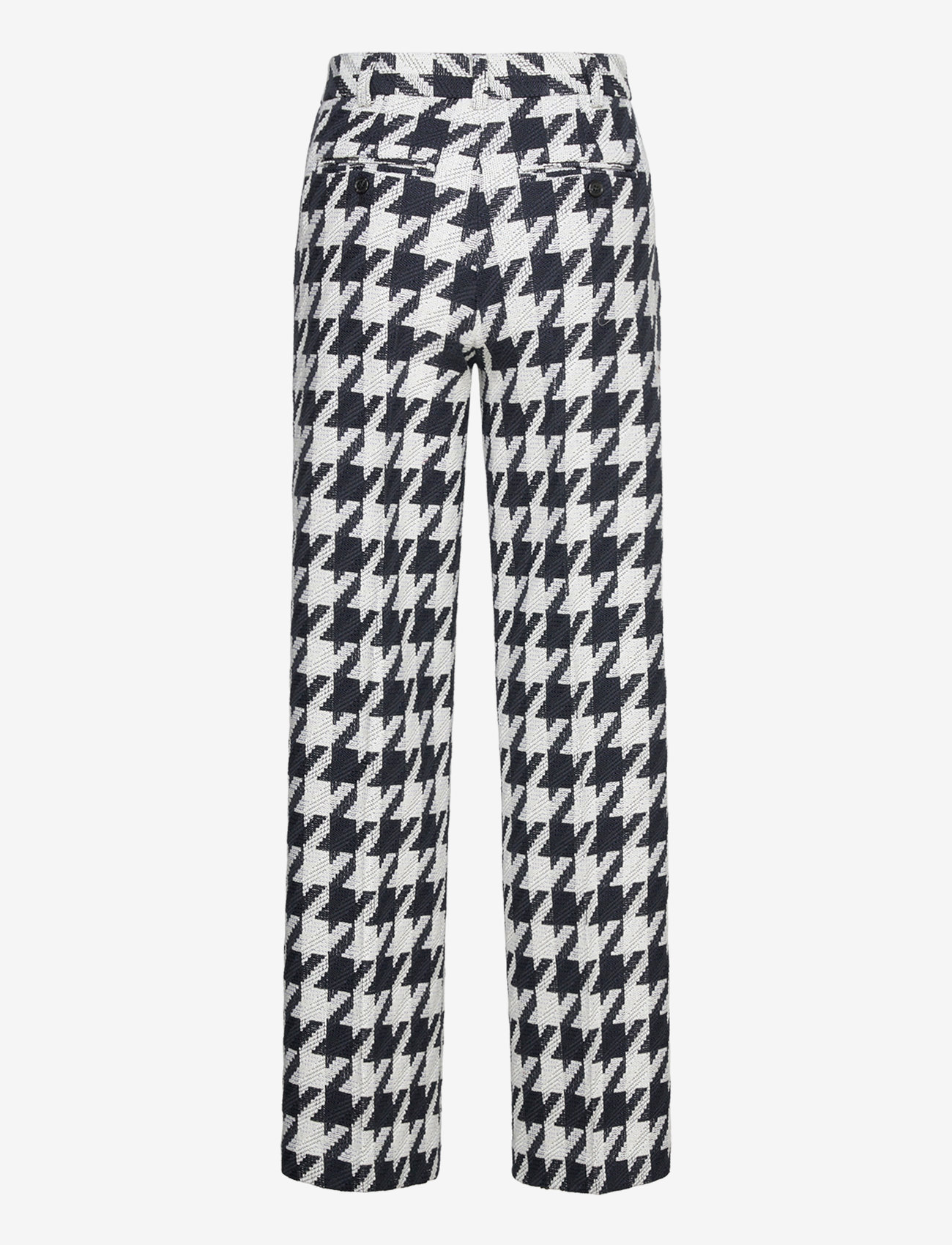 Stella Nova - Houndtooth suiting pants - straight leg hosen - navy /creme - 1